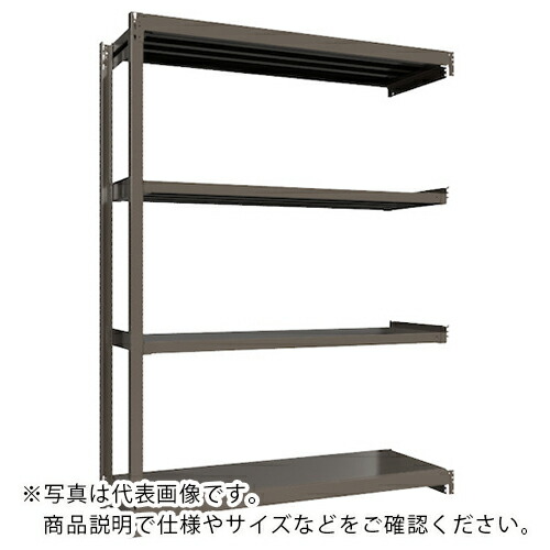 ICHIMAI ( HIKARI製作所 ) 重量ボルトレスラック 段荷重1000Kg H2400×W1800×D600 天地4段 連結グレー ( TH1000-866R4 ) 【メーカー取寄】