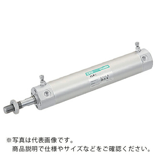 CKD エアシリンダ スーパーマイクロシリンダ 基本形 チューブ内径40 ストローク50 RCねじ 両側エアクッション ( SCM-00-40B-50 )