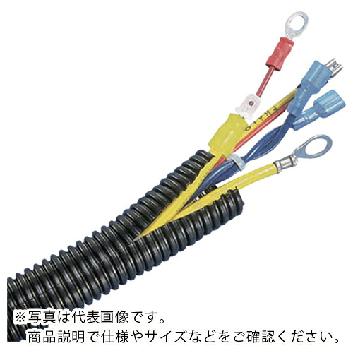 PANDUIT ( パンドウイット ) コルゲートチューブ ポリエチレン 細長い切口付き添い人 黒 口径37.6粍 60.9m ( CLT150F-T20 ) 【製造会社取寄】