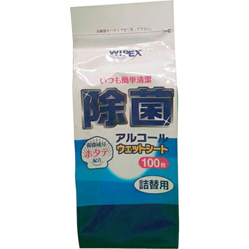 グリーンクロス ワイペックス除菌ウェットシート詰替え 100枚入 24セット ( 6300024759 ) 【メーカー取寄】