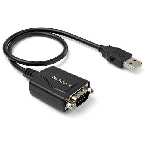 StarTech シリアル変換ケーブル/USB-A - RS232C/30cm/230Kbps/ブラック ( ICUSB2321X )