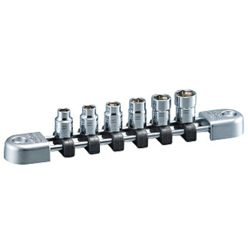 nepros ( 京都機械工具 ) 6.3sq.ソケットセット(六角)[6コ組]インチサイズ ( NTB206BA ) 【メーカー取寄】