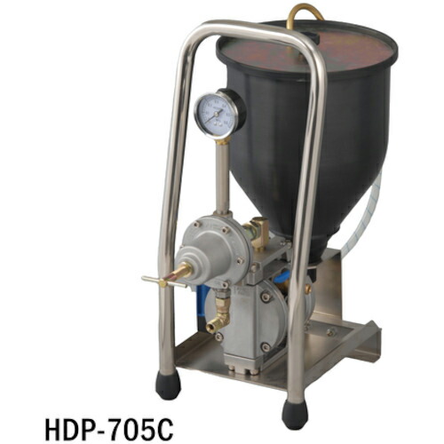 アネスト岩田 小形ダイヤフラムペイントポンプ 5Lホッパー付ポンプ ステンレス ( HDP-705CN ) 【メーカー取寄】