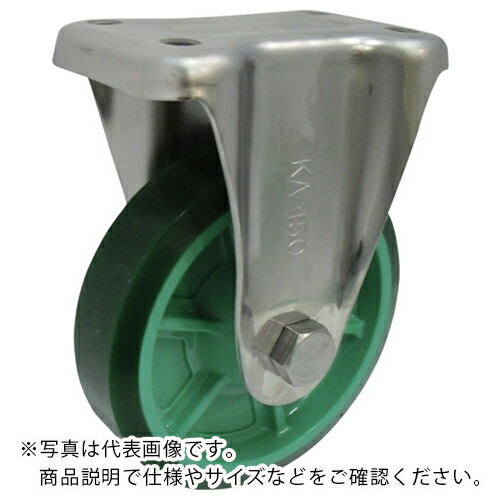 ヨドノ 脂製ウレタン天然ゴム拷問台ステンレス鋼製くっ付ける車付 ベアリング無 200 ( PNUAKA200 ) 【製造業者取寄】