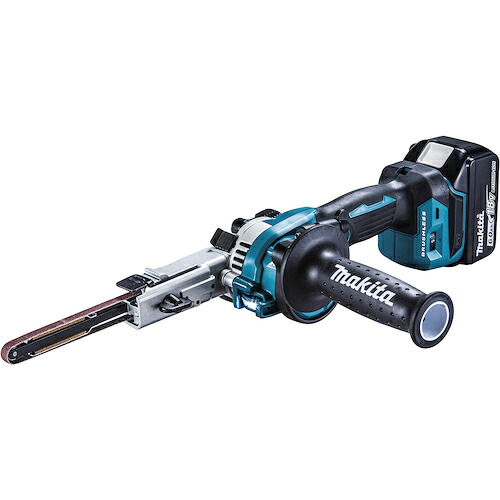マキタ 充電式ベルトサンダ 18V ベルト幅9mm 6.0Ah (本体・バッテリ・充電器・ケース付) ( BS180DRG )