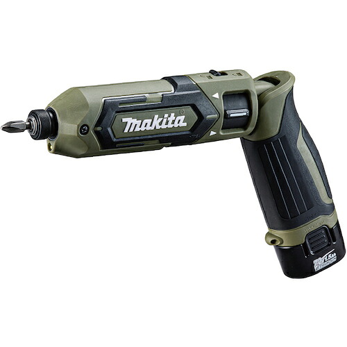 マキタ 申し受ける式ペンインパクトドライバ 7.2V 25N・m オリーブ 1.5Ah (本体・バッテリ×2・申し受ける器・軽銀入れもの付) ( TD022DSHXO )