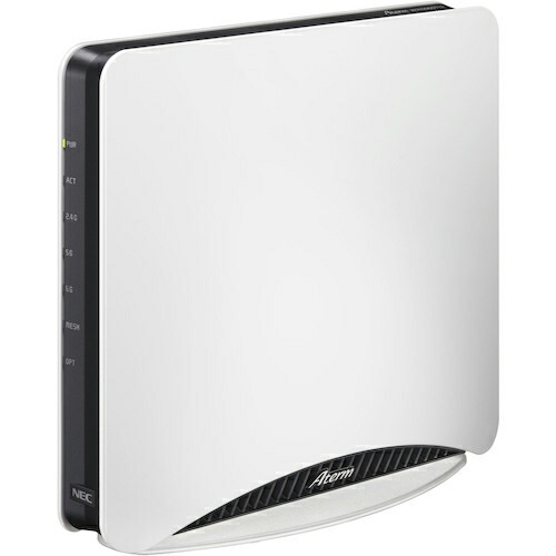 Aterm ( NECプラットフォームズ ) NEC Aterm Wi-Fi 6E(11ax) 6GHz相応う 4804+4804+1147Mbps メッシュ中継ぎ役立つこと積み上げる Wi-Fiホームルーター ( PA-WX11000T12 )