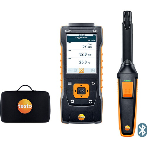 TESTO ( テストー ) ＩＡＱ計 ｔｅｓｔｏ ４４０ ＩＡＱプローブセット（ＣＯ２／温湿度／大気圧） ( 0563 4405 )