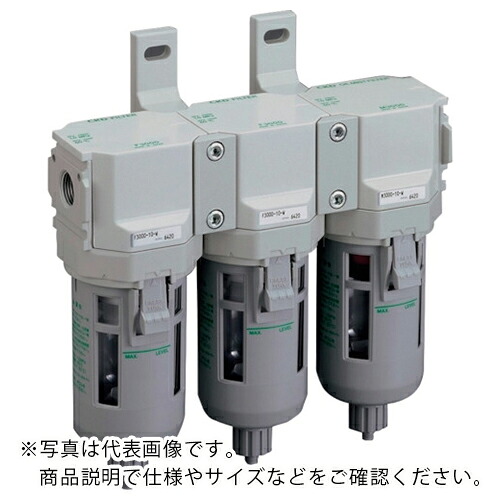 CKD FRLユニット F.R.Lコンビネーション 標準白色シリーズ Rc3/8 フィルタ・手動付オートドレン ( C3000-10-W-F1 )