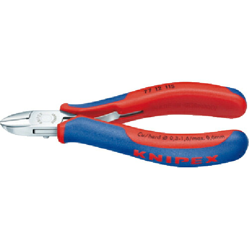 KNIPEX 精密用ニッパー 115mm ( 7712-115 )|トキワONLINE