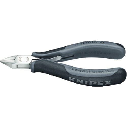 KNIPEX ESD精密用ニッパー 115mm ( 7732-115ESD )|トキワONLINE