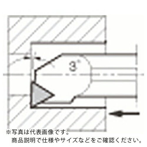 京セラ ソリッドCBN用 内径加工用ボーリングバー S-CTUN-A ( S25X-CTUNR11-30A )