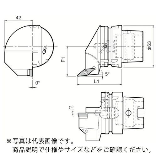 京セラ 複合加工機用旋削工具 外径・倣い加工用ホルダ SVLB ( T63H-SVLBL-DX16N )