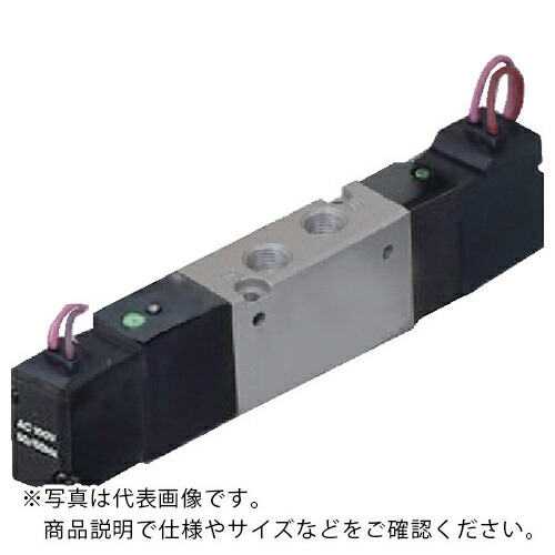 CKD 電磁弁 パイロット式5ポート弁セレックスバルブ 4Kシリーズ 2.6C M5 AC200V ( 4KA120-M5-AC200V )