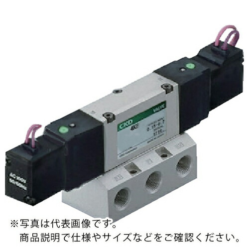 CKD 4Kシリーズパイロット式5ポート弁セレックスバルブ ( 4KB320-08-AC200V )