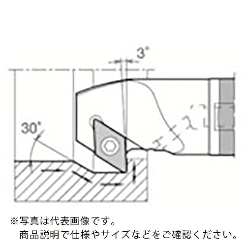 京セラ 引き加工用超硬防振バー E-SDZC-A ( E12Q-SDZCR07-16A )