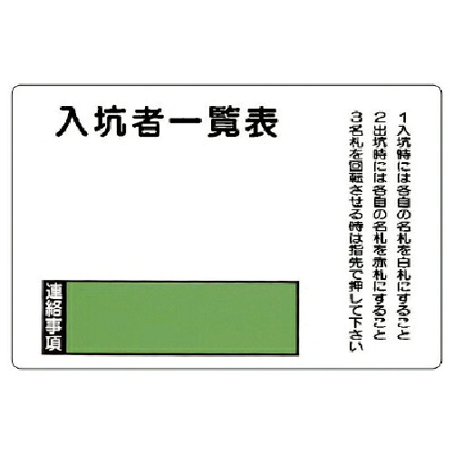 単一のもの 入坑者商品目録表の板のみ回転させる名札板取付螺旋釘付・鉄板・600X900粍 ( 393-44 ) 【製造業者取寄】