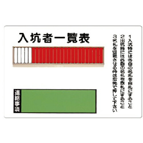 単一のもの 入坑者商品目録表(25名用)初っ切り用螺旋釘2個・鉄板・600X900粍 ( 393-42 ) 【製造業者取寄】