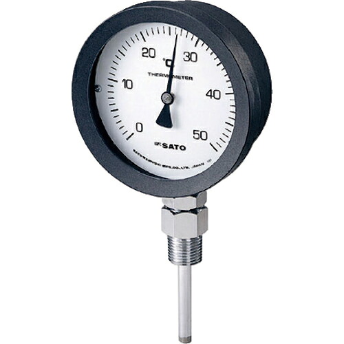 佐藤 ( 佐藤計量器製作所 ) バイメタル式温度計 BM−S−100P 0~50℃ 50L (2085−0 ( BM-S-100P-1 )|トキワONLINE