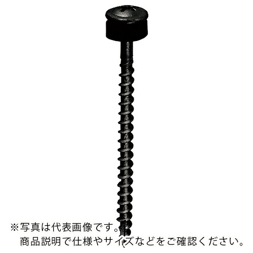 DAIDOHANT ( ダイドーハント ) 瓦用SUSXM7 力強さ螺旋釘 4.5X160(黒ラス構成要素)オレフィンパッキン 100本 ( 00045664 ) 【製造業者取寄】