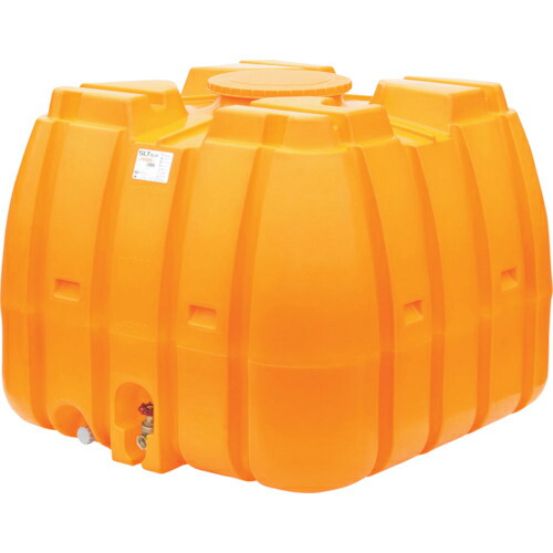 SUIKO ( スイコー ) スーパーローリータンク 2000L オレンジ 直付けスリースバルブ40A付 ( SLT-2000 OR+SV40A ) 【メーカー取寄】