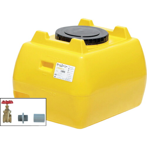 SUIKO ( スイコー ) ホームローリータンク200 檸檬 ドレンバルブセット(40A)付 ( HLT-200+VALVE-SET40A ) 【製造会社取寄】