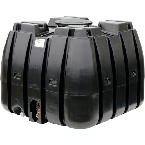 SUIKO ( スイコー ) スーパーローリータンク 2000L 黒 直後ばらいスリースバルブ50A付 ( SLT-2000 BK+SV50A ) 【製造業者取寄】