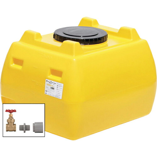 SUIKO ( スイコー ) ホームローリータンク300 檸檬 ドレンバルブセット(25A)付 ( HLT-300+VALVE-SET25A ) 【製造業者取寄】