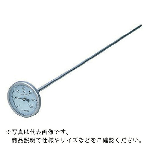 佐藤 ( 佐藤計量器製作所 ) 堆肥用バイメタル温度計 ０～１２０℃ （） ( 1407-00 )