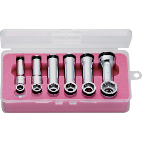 FPC ( フラッシュツール ) キャッチングソケットセット(12点) 6角 差込角9.5mm ( LS-312 )