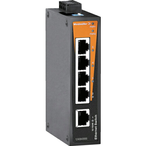 ワイドミュラー IE-SW 産業用スイッチングHUB 5ポート 1240840000 ( IE-SW-BL05-5TX )