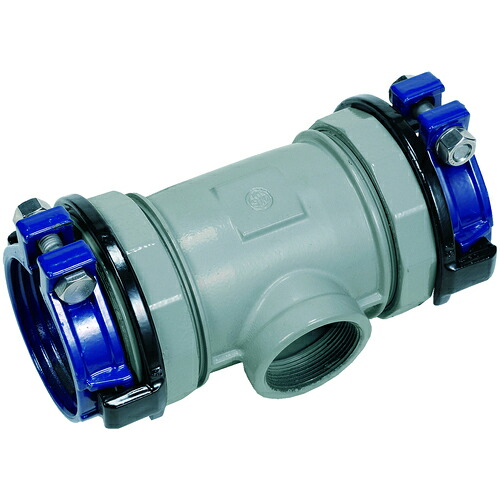 SKカワニシ ( 川西水道機器 ) 鋼管用継手 SKX枝部めねじ付チーズ 100×50A ( SKX-MT-100X50A )