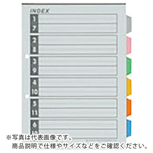 JTX ( 足し加える ) 260039)INDEXA4S 6色6山 100組 ( D027J-6Y10 ) 【製造業者取寄】