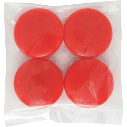 mitsuya ( ミツヤ ) カラーMG30MM 赤4個入 M34754 ( CM30-4P-RD ) 【100袋セット】 【メーカー取寄】