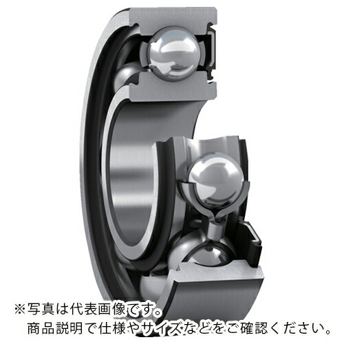 SKF ( 日本エスケイエフ ) 単列深溝玉軸受 軸受片側当たること判子 口径120mmX外径180mmX幅28粍 ( 6024-RS1 ) 【製造業者取寄】