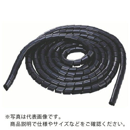 (まとめ) エレコム ケーブルスパイラルチューブ内径12mm 長さ2m ブラック BST-12BK 1本 〔×30セット〕 7千円以上で送料無料（まとめ）エレコム ケーブルスパイラルチューブ