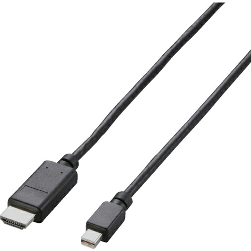 ELECOM ( エレコム ) Mini DisplayPort-HDMI変換ケーブル 1m ブラック ( AD-MDPHDMI10BK ) 【メーカー取寄】