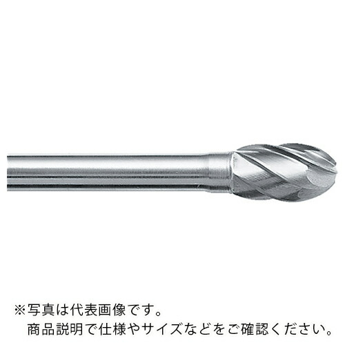 スーパー ( スーパーツール ) スーパー超硬バー アルミカット ロー付タイプ シャンク径6mm 卵型 刃径:12.7 ( SB6C02SA )