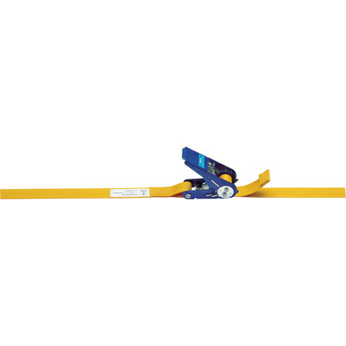 KITO ( キトー ) ベルトラッシング ラチェットバックル式 35mm幅 破断荷重20kN 最大使用力5kN 両端シボリ縫製タイプ 巻取側3m ( BLR020ET010ET030 )