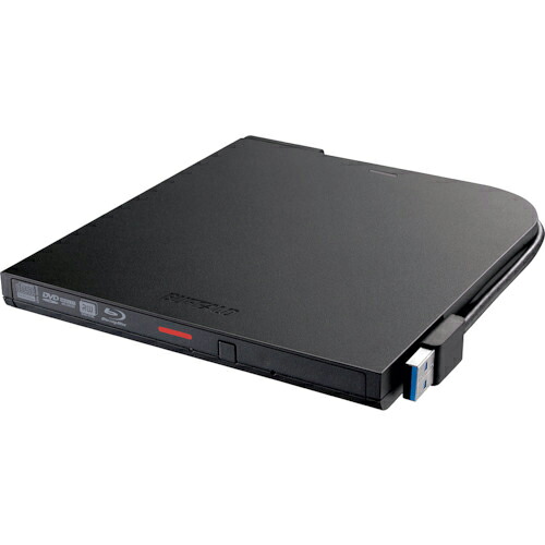 BUFFALO ( バッファロー ) USB3.2(Gen1)対応 ポータブルBDドライブ 書込ソフト添付 ブラック ( BRXL-PTV6U3-BKB )