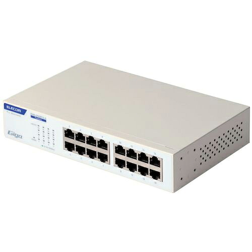 ELECOM ( エレコム ) 法人向けスイッチングハブ アンマネージ Giga 16ポート 3年保証 ( EHB-UG2B16-S ) 【メーカー取寄】