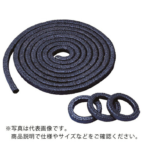 VALQUA ( バルカー ) グランドパッキン 水・油ポンプ用 20.0×20.0 ( 6201-200030 )