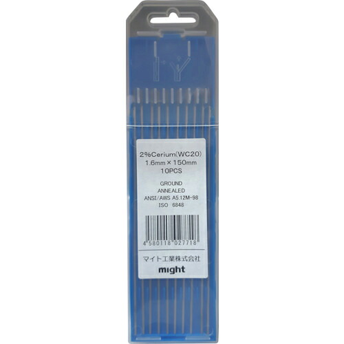 マイト ( マイト製造 ) ce入電極1.6mm×150粍(10本) ( TG-151S ) 【製造業者取寄】 その他-DIY・工具