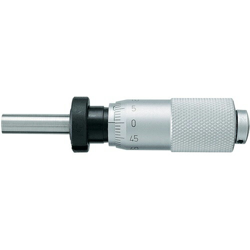 SK ( 新潟精機 ) マイクロメータヘッド 測定範囲0~15mm ナット付ステム 先端平面 ( 1009-350 ) 【メーカー取寄】
