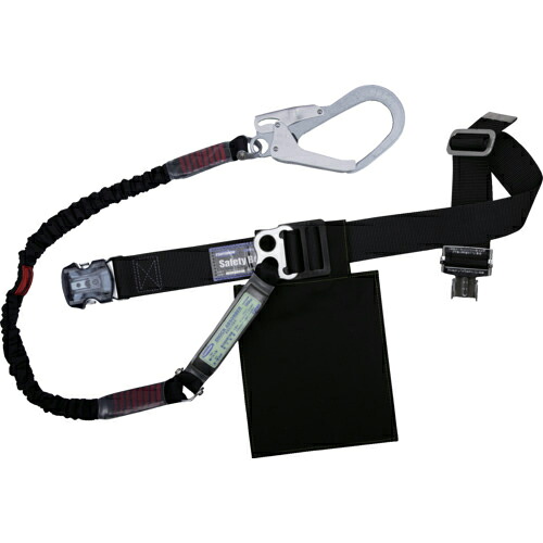 TSUYORON ( 藤井電工 ) 胴ベルト型墜落制止用器具(伸縮タイプ)ノビロン(BK) 黒 Lサイズ ベルト幅50MM×長さ1400MM ワンタッチバックル仕様 ( TB-NV-OT593-BLK-BK-L-BP ) 【メーカー取寄】