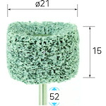 ナカニシ ニューポリッシュサンダー 3本入 円筒型 φ21×15×軸φ3 #240 ( 49003 ) 【メーカー取寄】