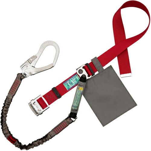 TSUYORON ( 藤井電工 ) 胴ベルト型墜落制止用器具(伸縮タイプ)ノビロン(SL) 赤 Lサイズ ベルト幅50MM×長さ1400MM ( TB-NV-599-R-SL-L-JAN-BP ) 【メーカー取寄】