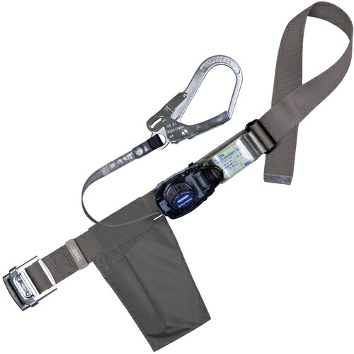TSUYORON ( 藤井電工 ) 胴三尺帯型墜ちる取り締まり用物の具(巻取手合い)鍵を掛ける規則体系なし リトラ しろがね色 M大きさ 幅50MM×長さ1200MM ( TBRN590SL1MBP )