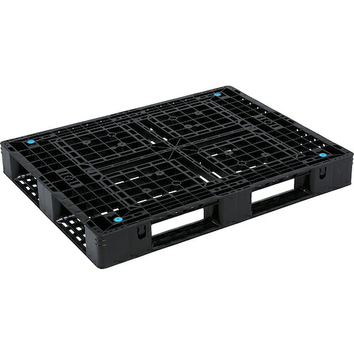サンコー リサイクルプラスチックパレット D4-1013再生ブラック 805687 ( 80568700BKRCP ) 三甲(株) 【メーカー取寄】