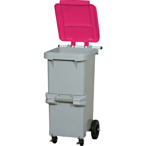 サンコー ゴミ箱 SCB110 611000 110L グレー/レッド 底部排水栓付 ( 61100001GLRES ) 三甲(株) 【メーカー取寄】